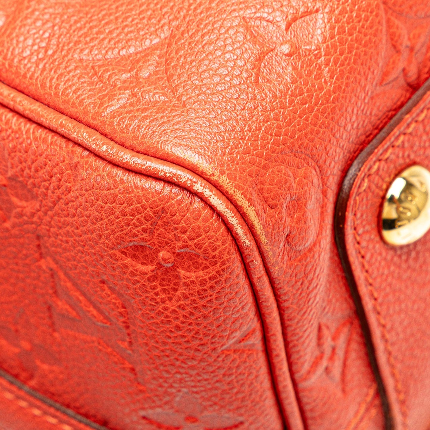 Louis Vuitton Monogram Empreinte Speedy Bandouliere 25 Red