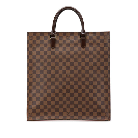 Louis Vuitton Damier Ebene Sac Plat Brown