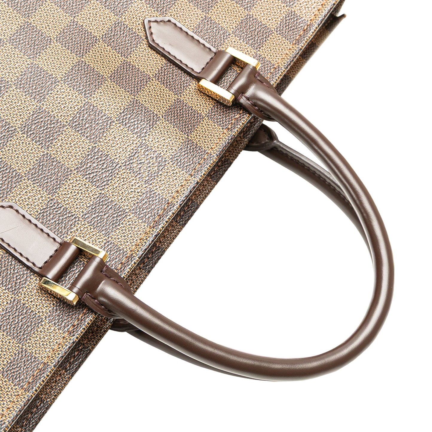 Louis Vuitton Damier Ebene Sac Plat Brown