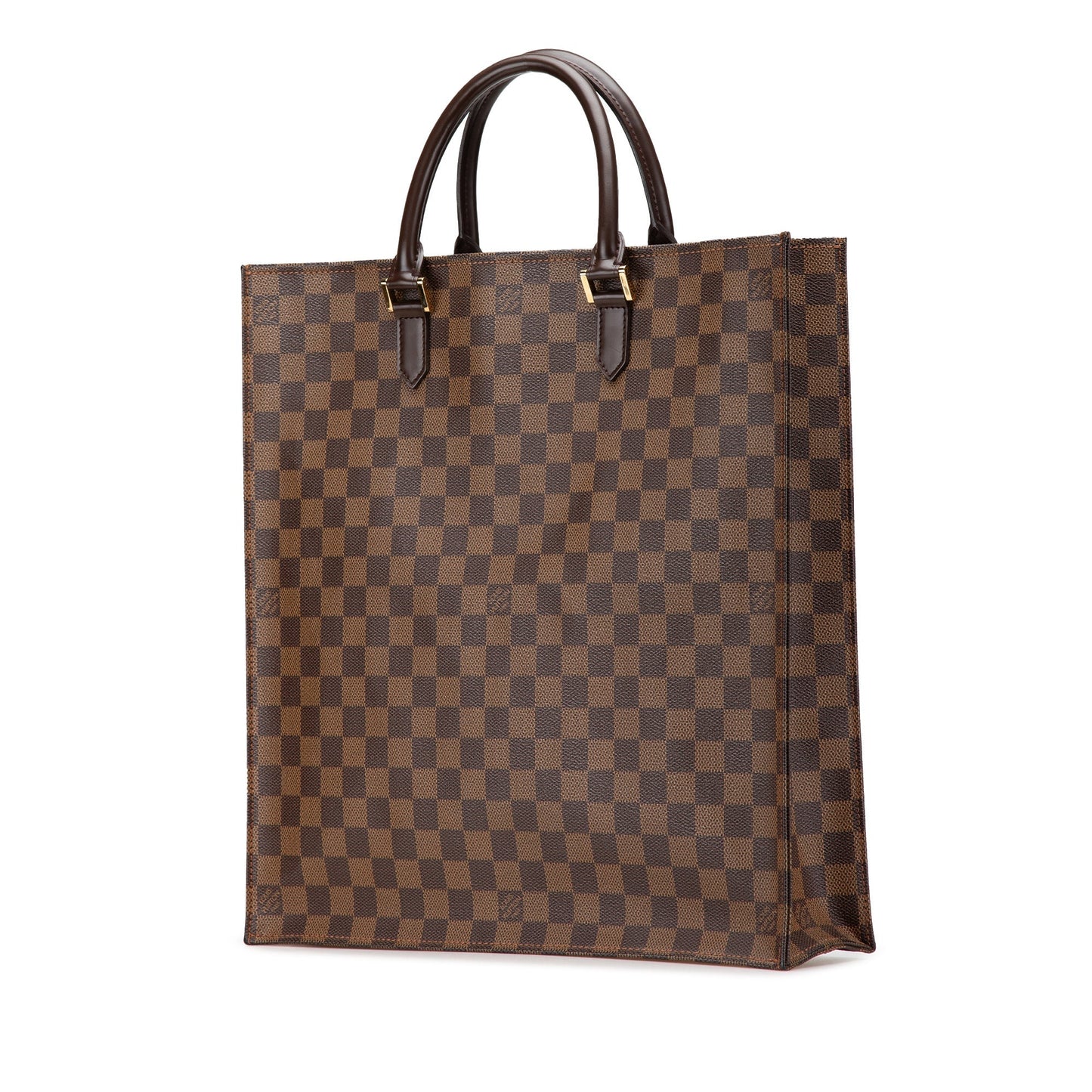 Louis Vuitton Damier Ebene Sac Plat Brown