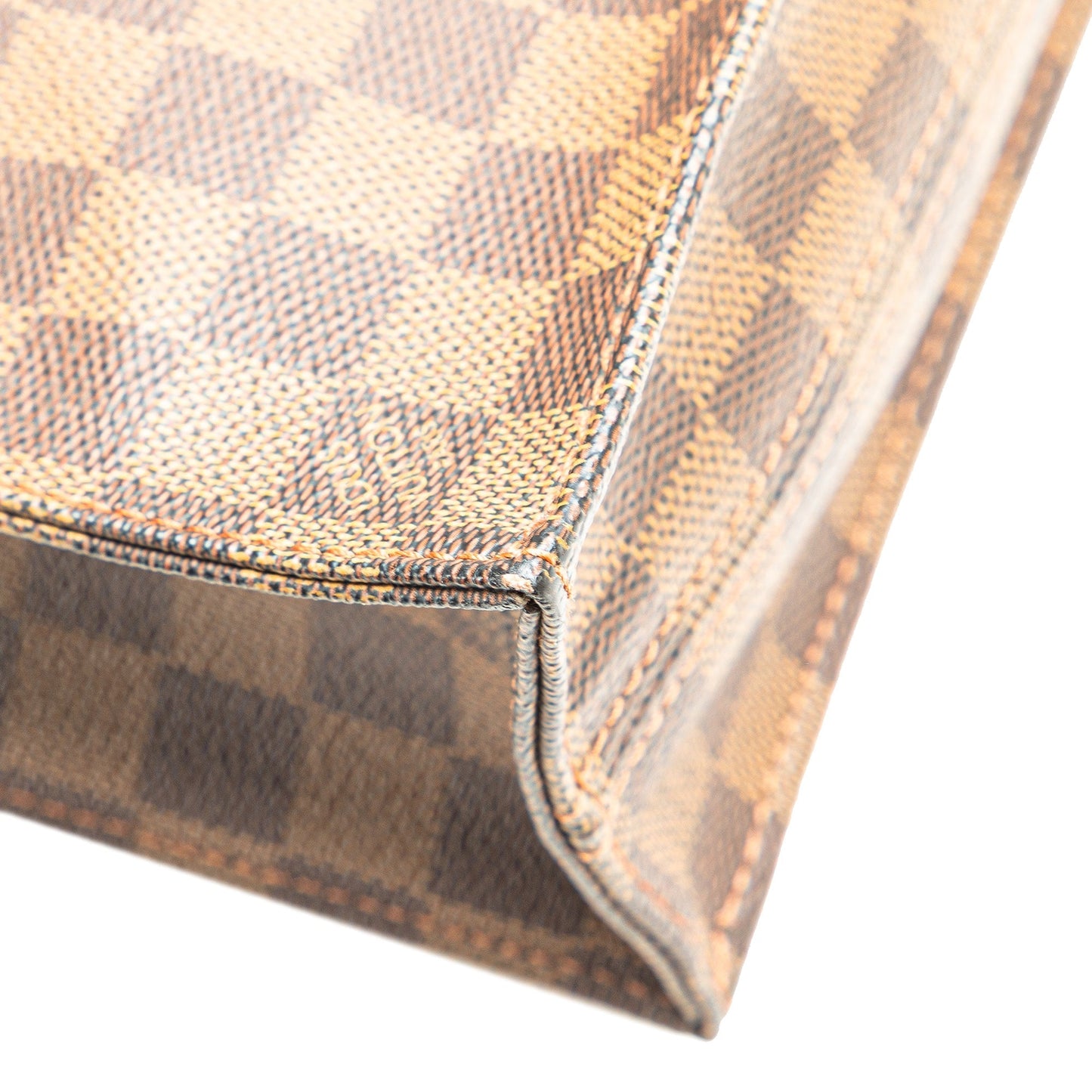 Louis Vuitton Damier Ebene Sac Plat Brown