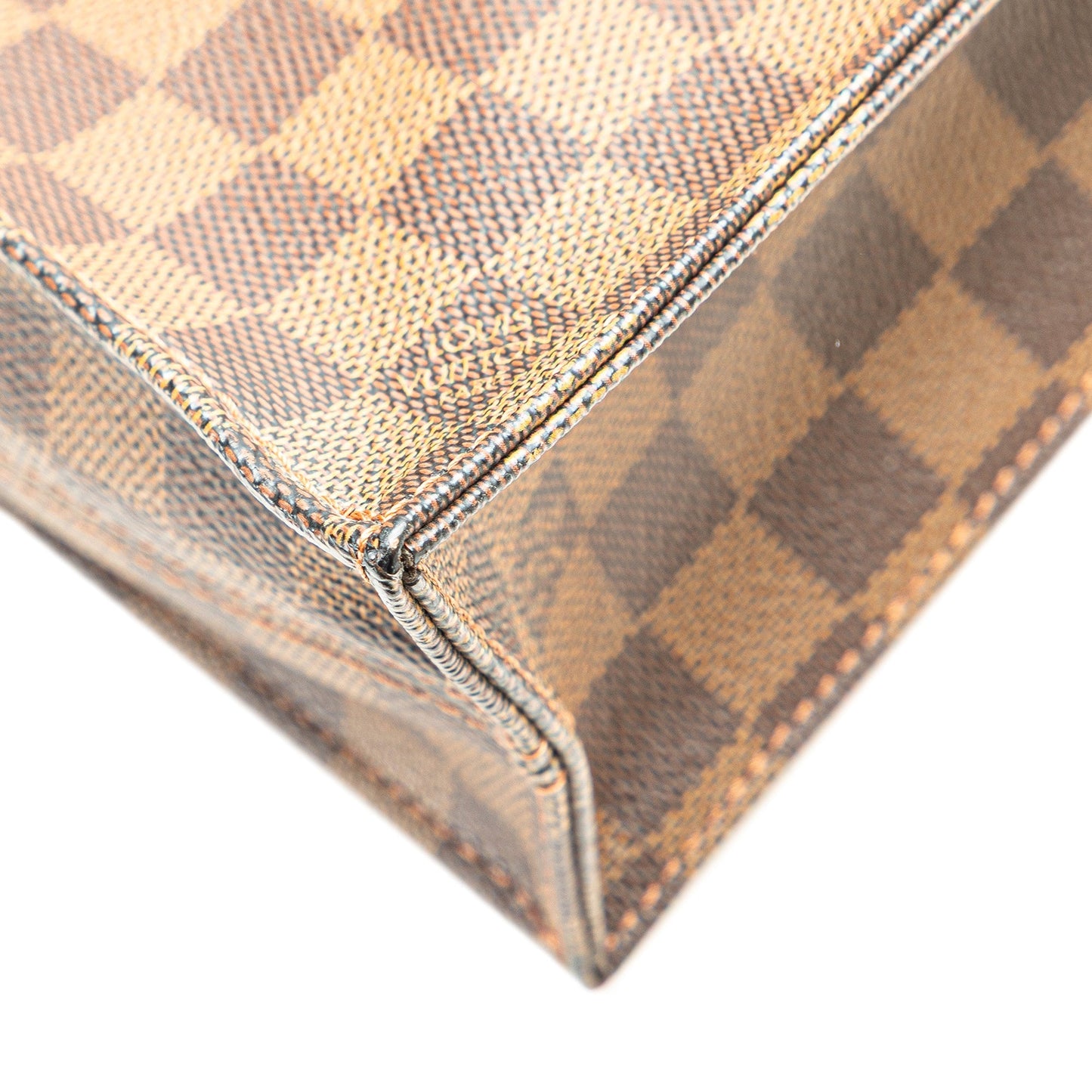 Louis Vuitton Damier Ebene Sac Plat Brown