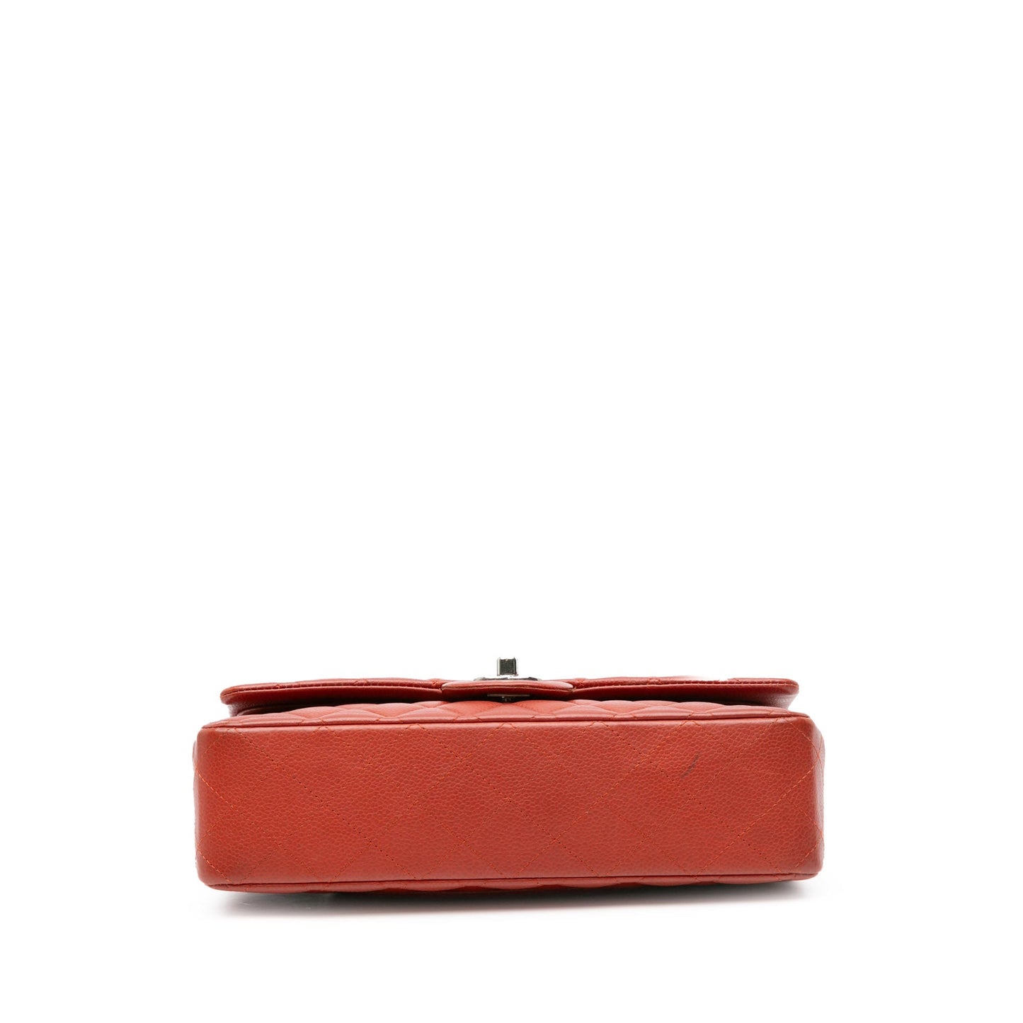 Chanel Medium Classic Caviar Double Flap Orange
