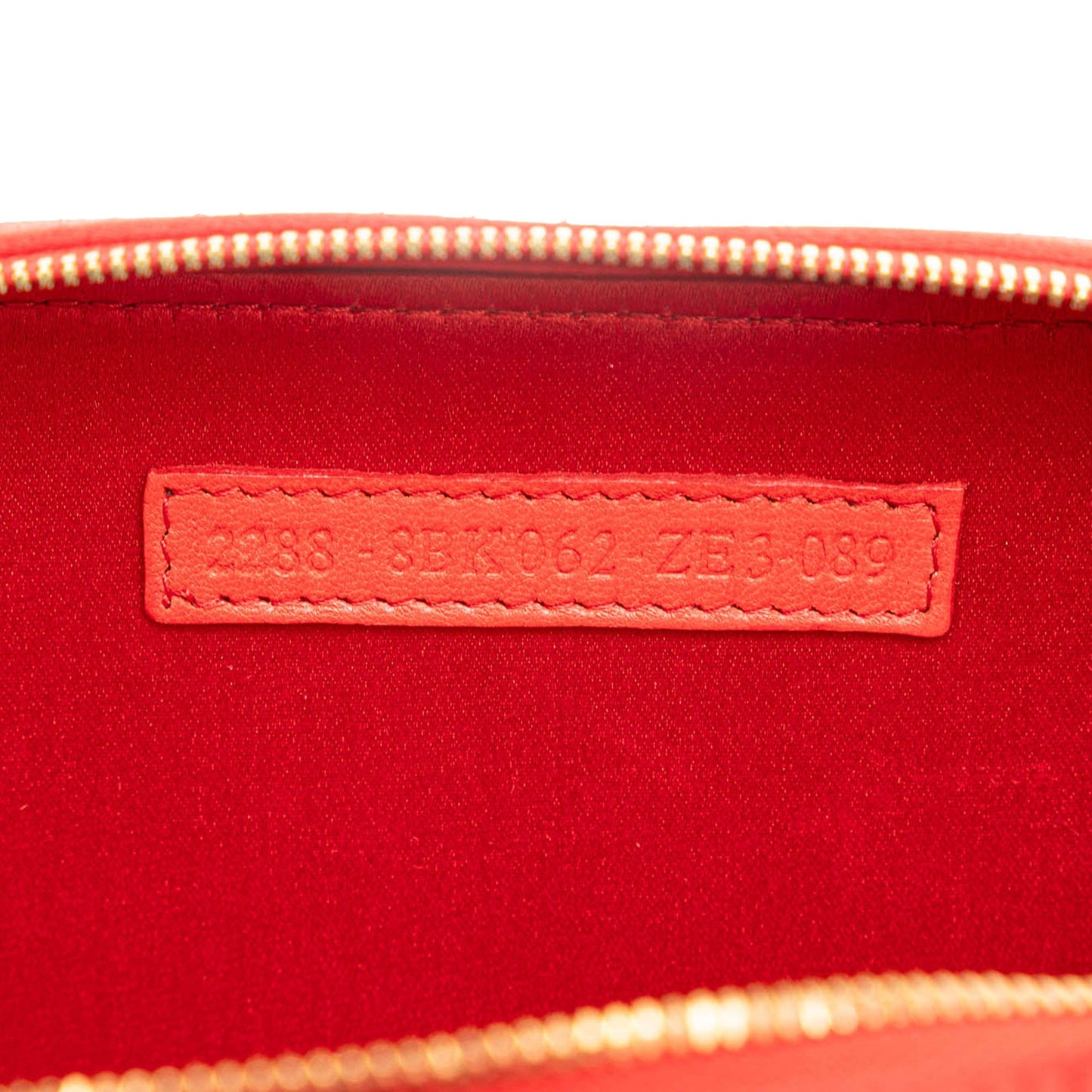 Fendi Mini FF PVC Satin Tassel Crossbody Red