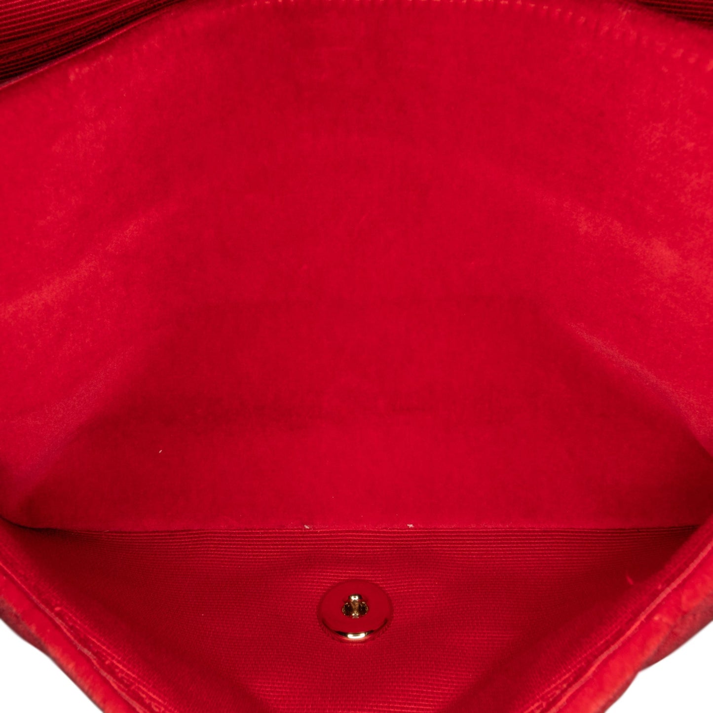 Chanel Medium Classic Velvet Double Flap Red