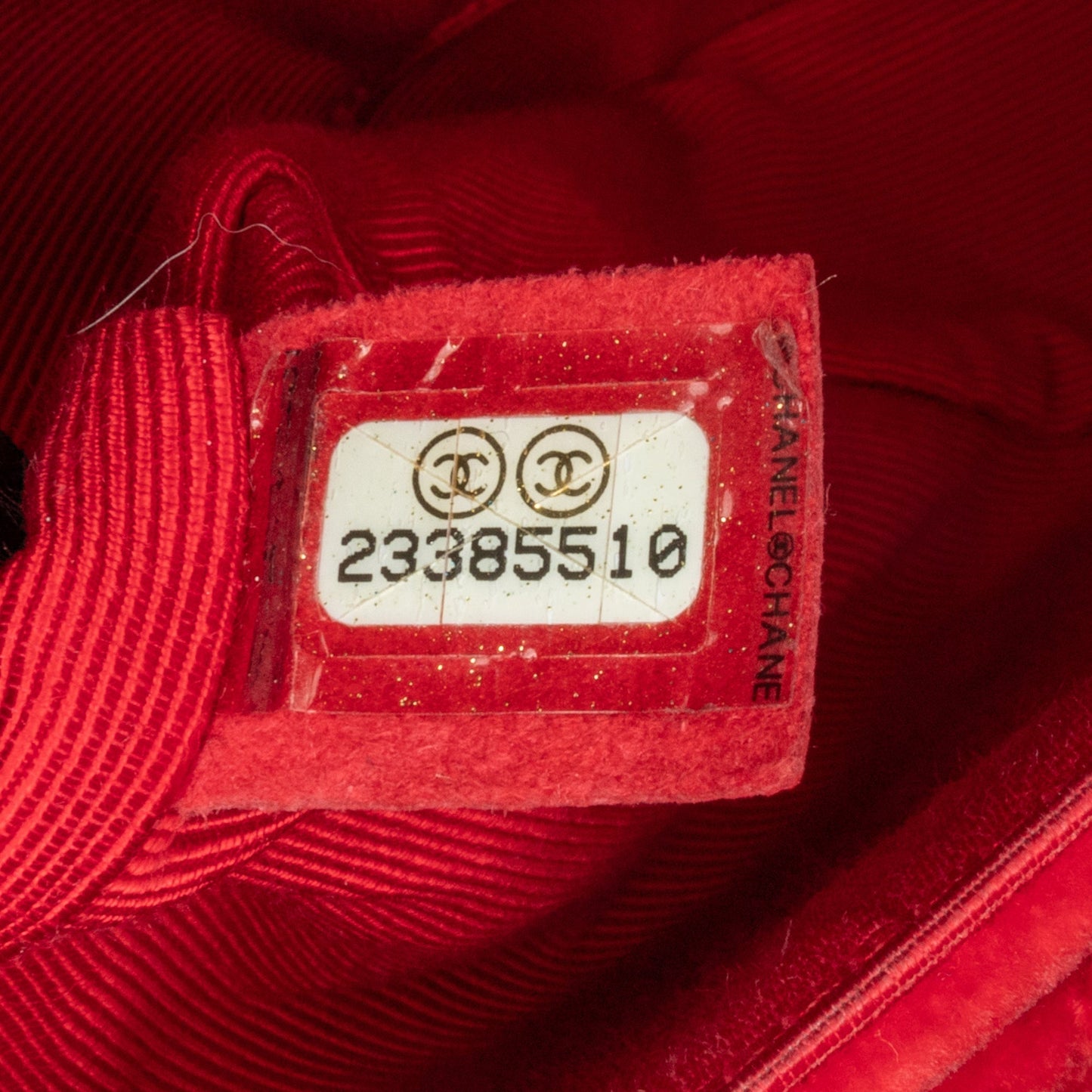 Chanel Medium Classic Velvet Double Flap Red