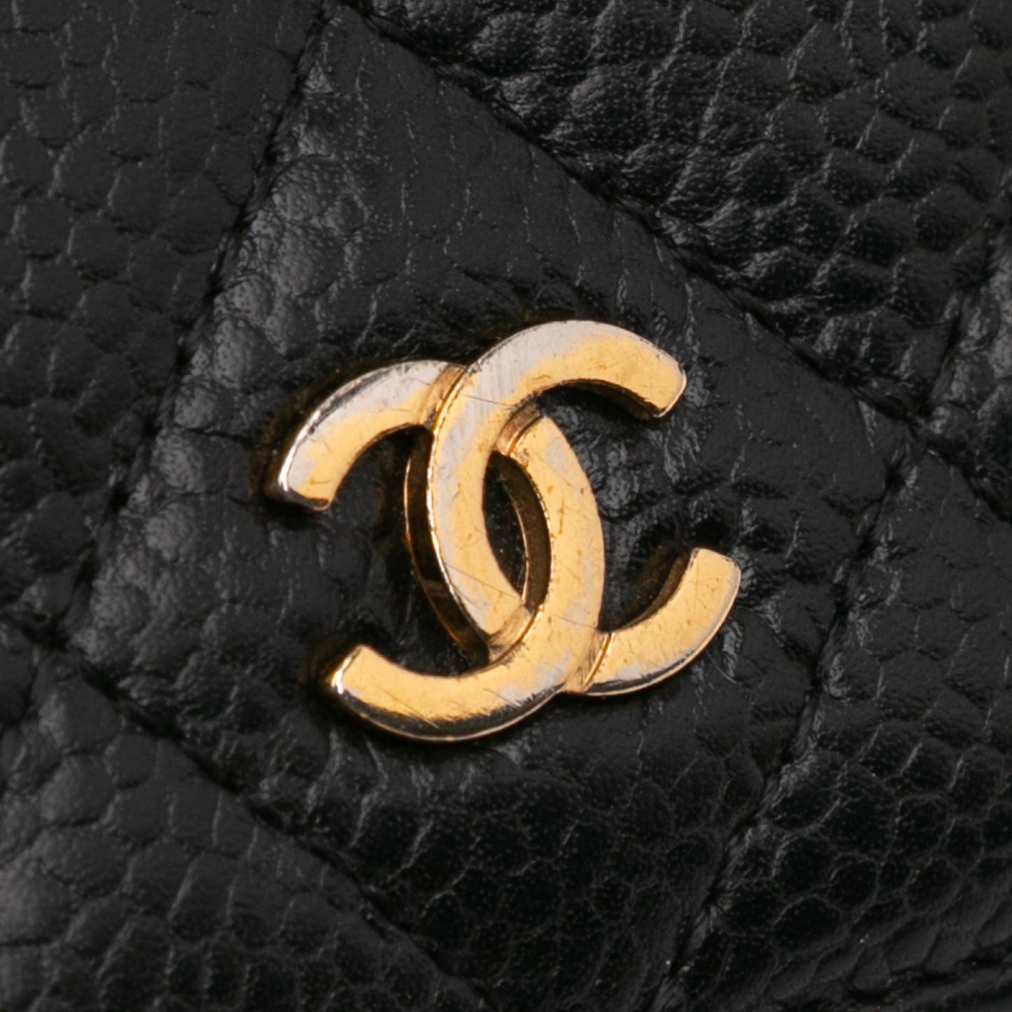 Chanel CC Caviar Bifold Wallet Black