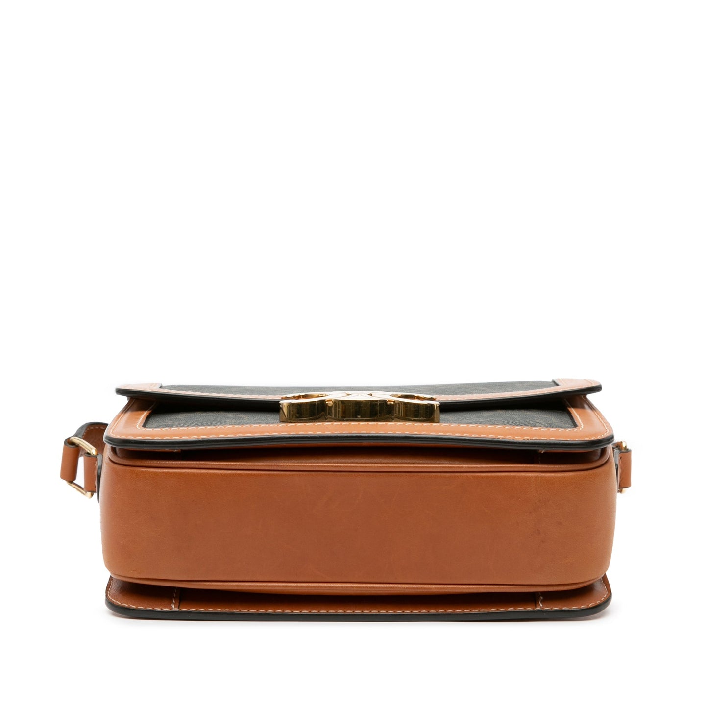 Celine Teen Coated Canvas Triomphe Crossbody Brown