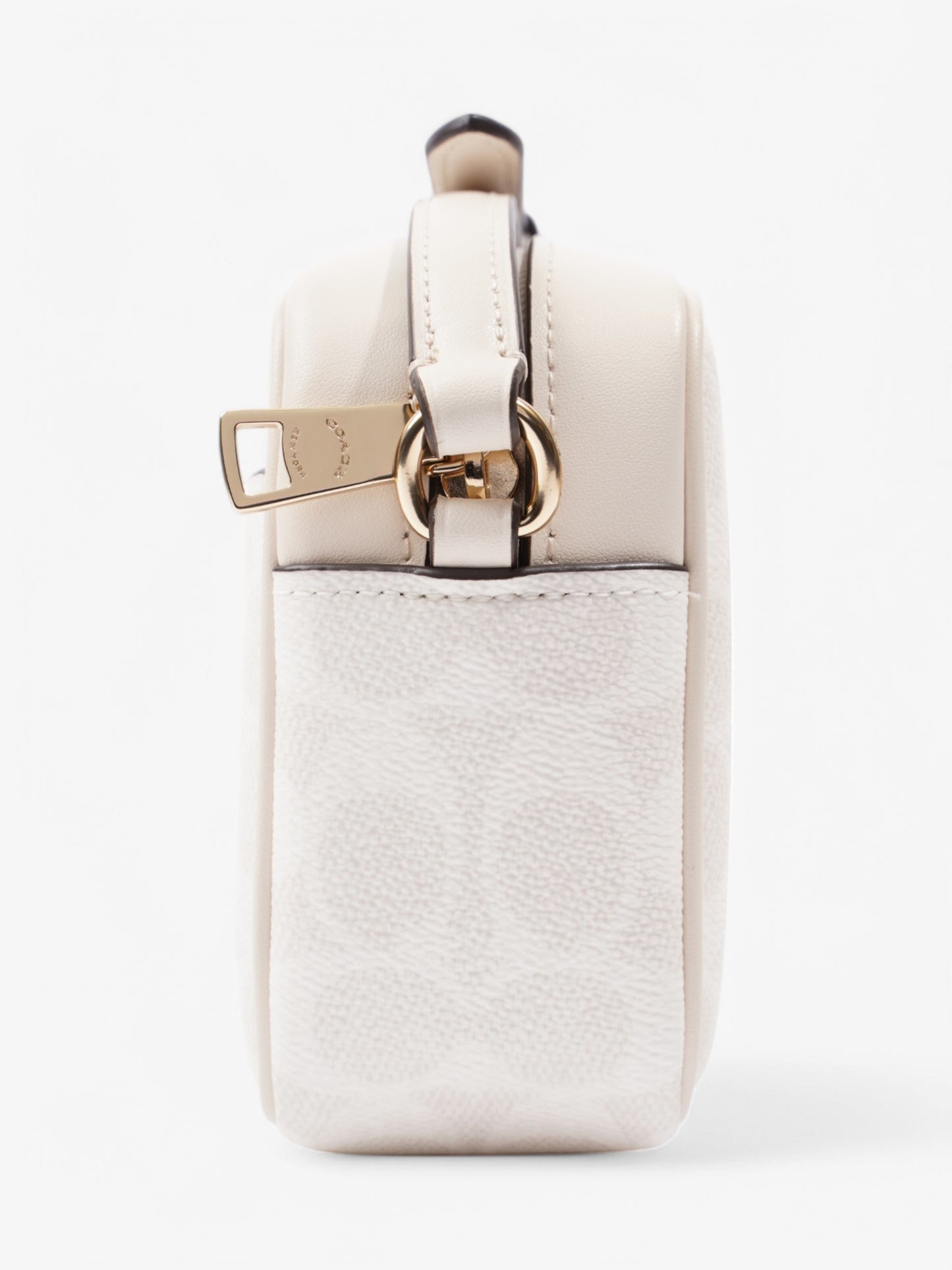 Coach Jamie Camera Bag White Coated Canvas Mini