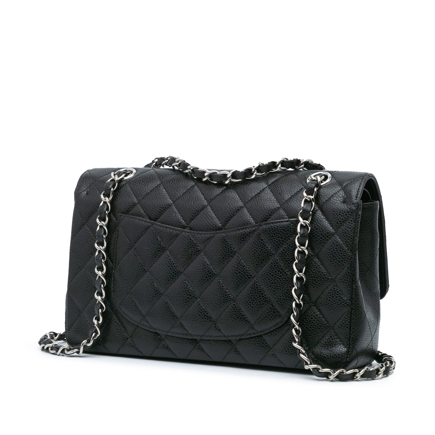 Chanel Medium Classic Caviar Double Flap Black