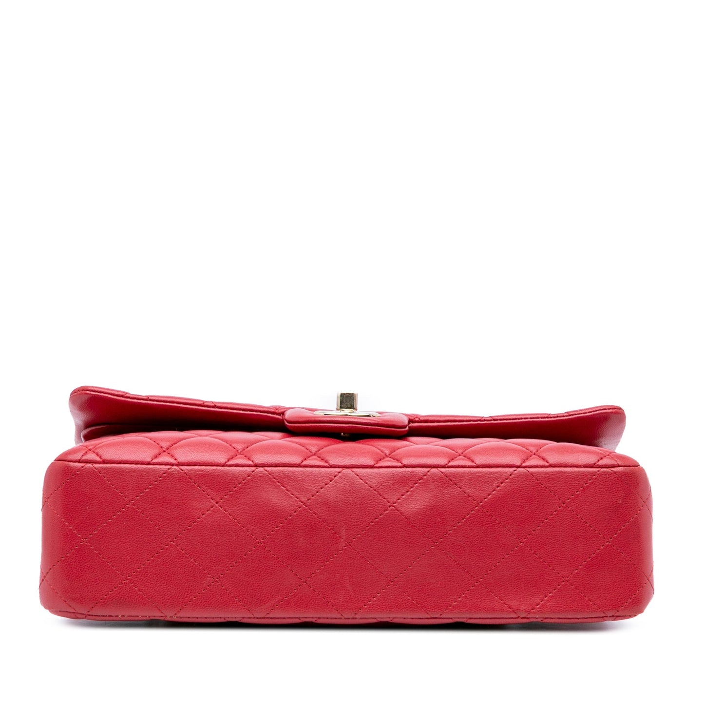 Chanel Medium Classic Lambskin Double Flap Red