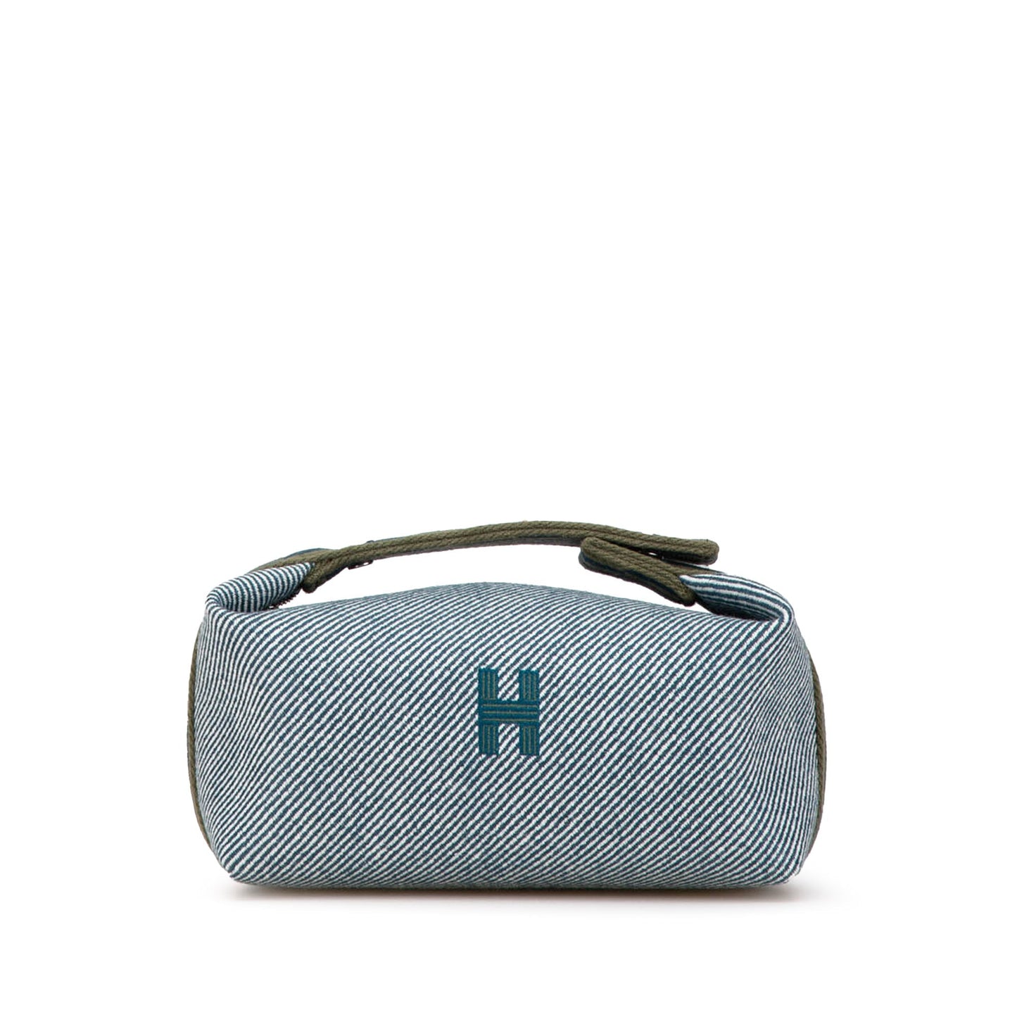 Hermès Small Wool Bride A Brac H Natte Case Blue