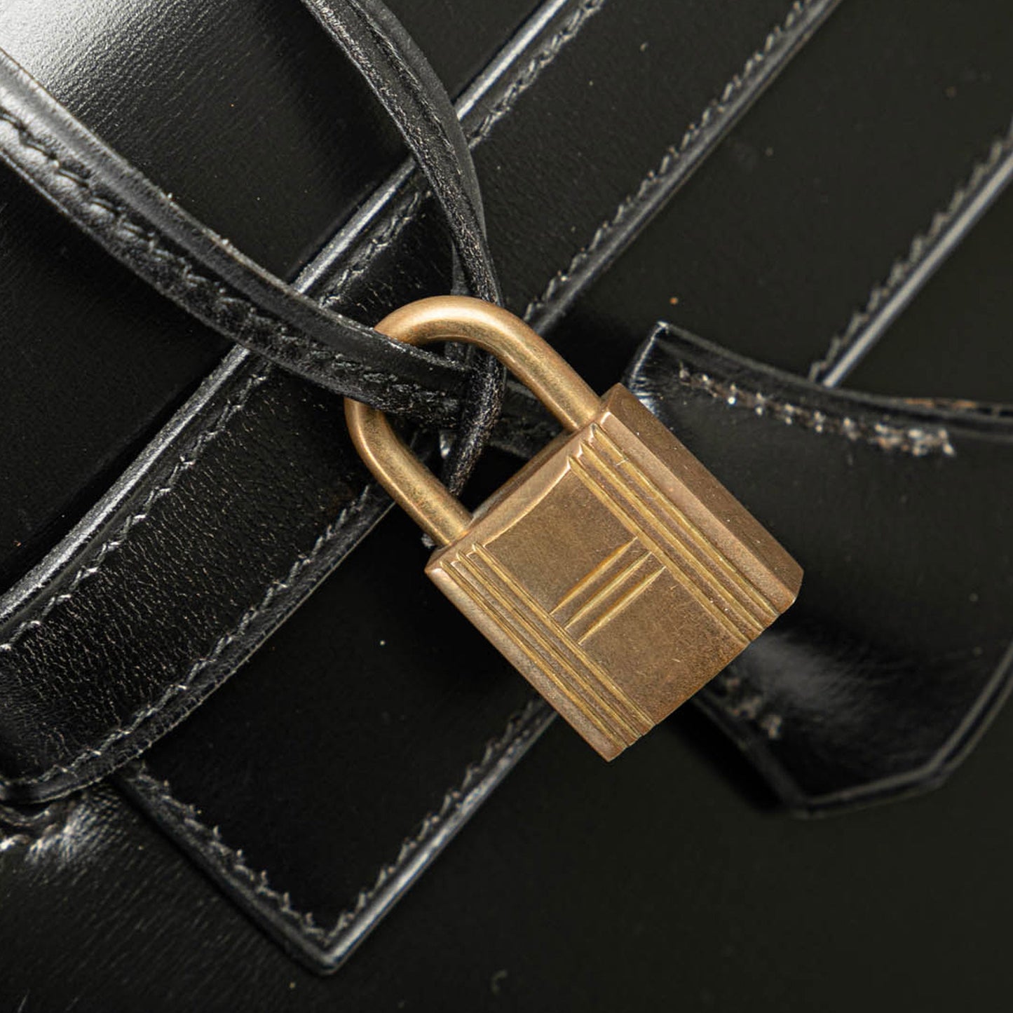 Hermès Box Calf Kelly Sellier 32 Black