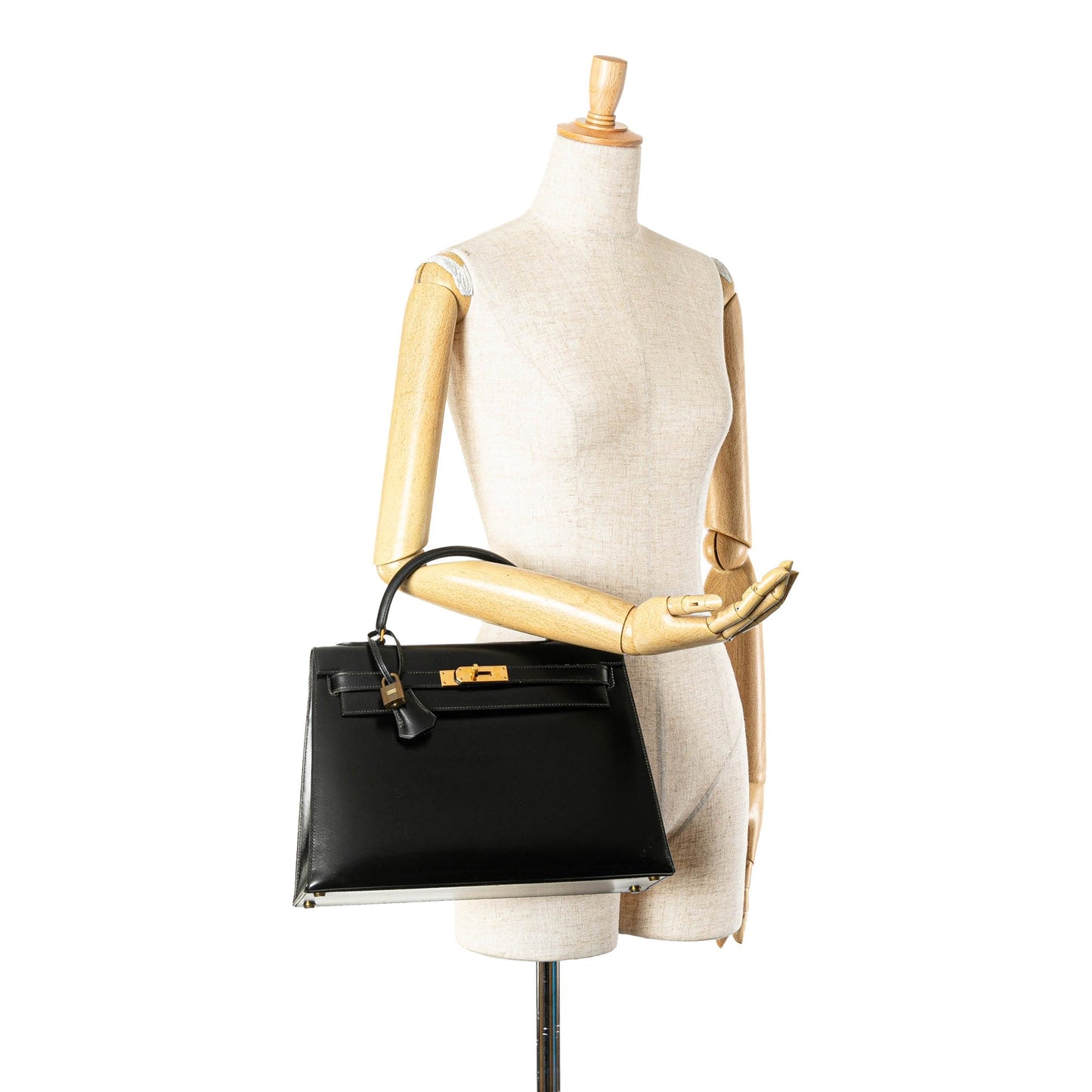 Hermès Box Calf Kelly Sellier 32 Black