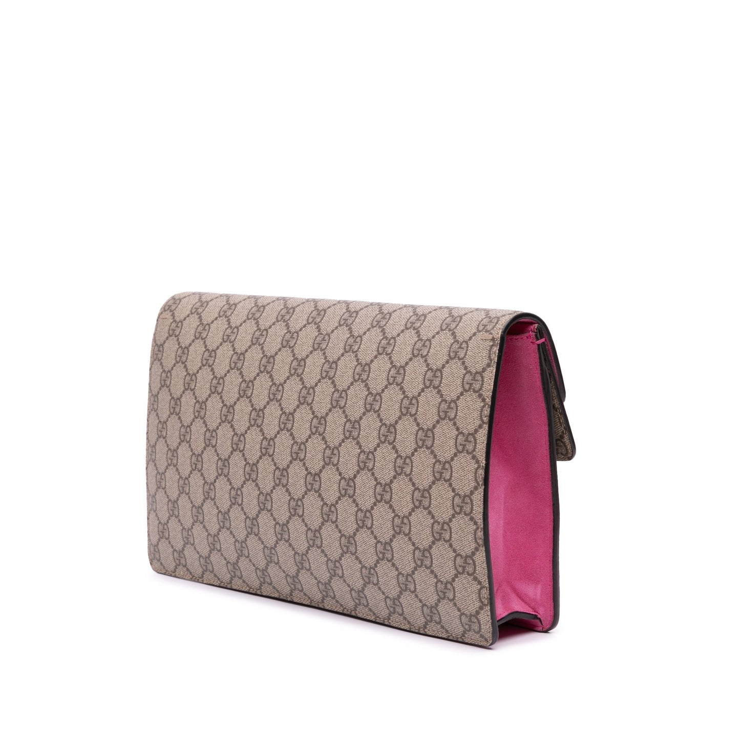 Gucci GG Supreme Dionysus Clutch Brown