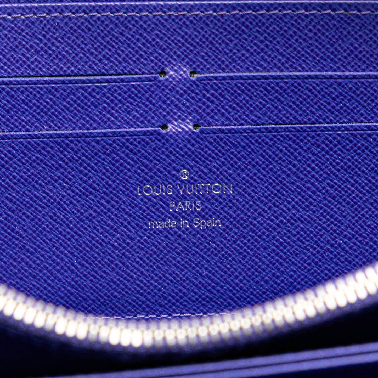 Louis Vuitton Epi Zippy Long Wallet Purple