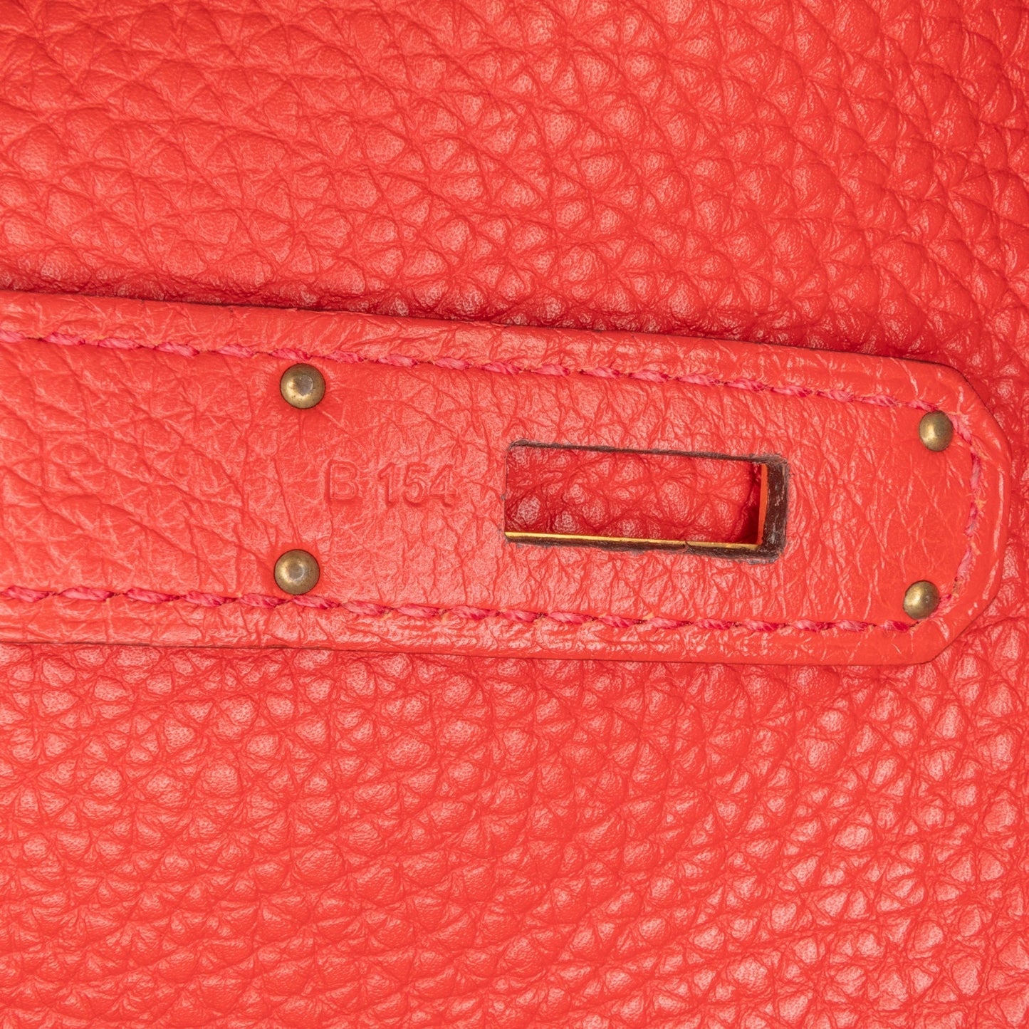 Hermès Togo Birkin Retourne 35 Red