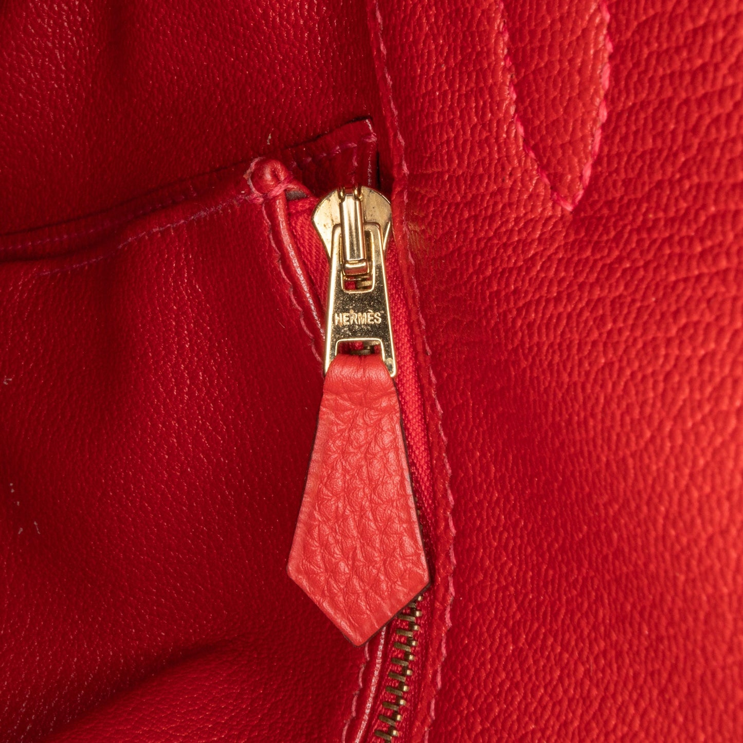 Hermès Togo Birkin Retourne 35 Red