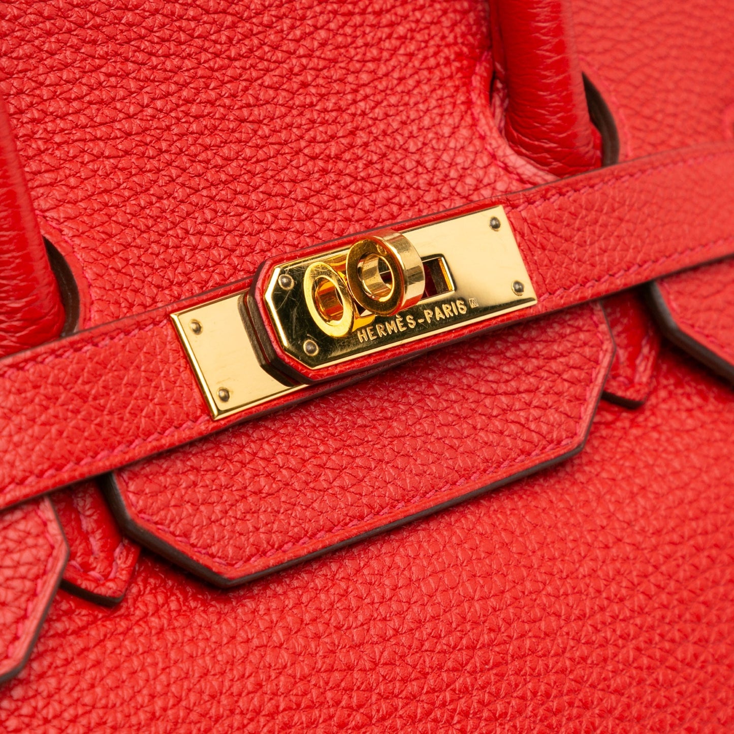 Hermès Togo Birkin Retourne 35 Red