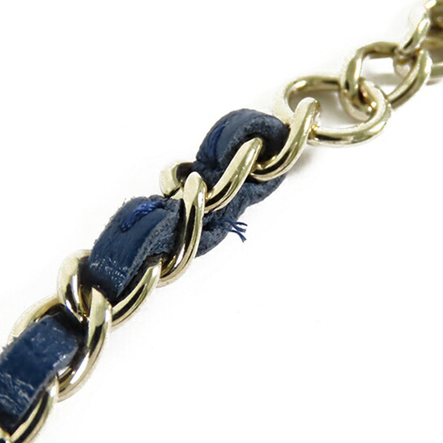 Chanel Mini Denim Mood Clutch with Chain Blue