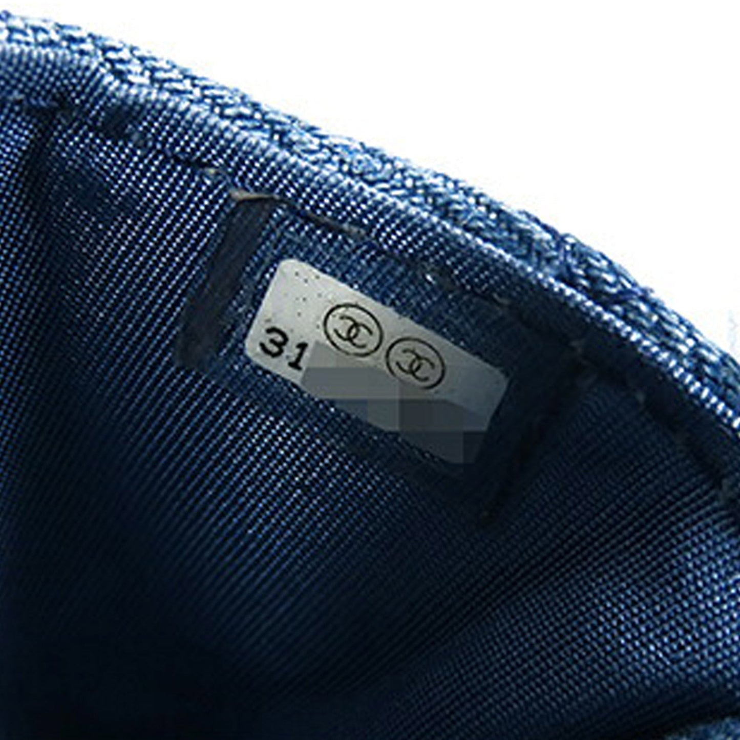 Chanel Mini Denim Mood Clutch with Chain Blue