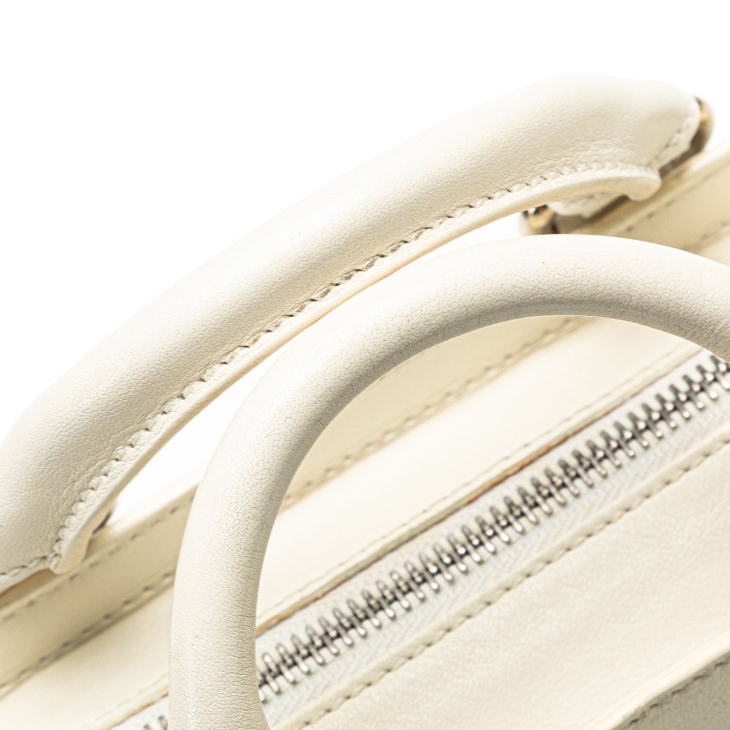Celine Mini Leather Boogie Handbag White