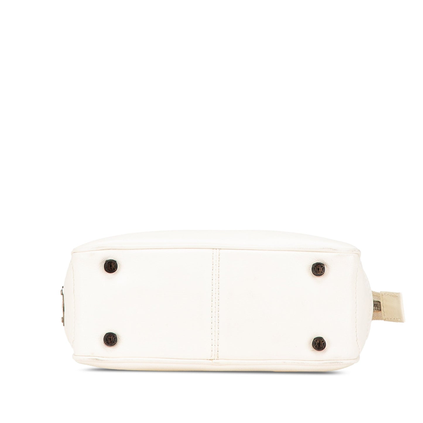 Celine Mini Leather Boogie Handbag White