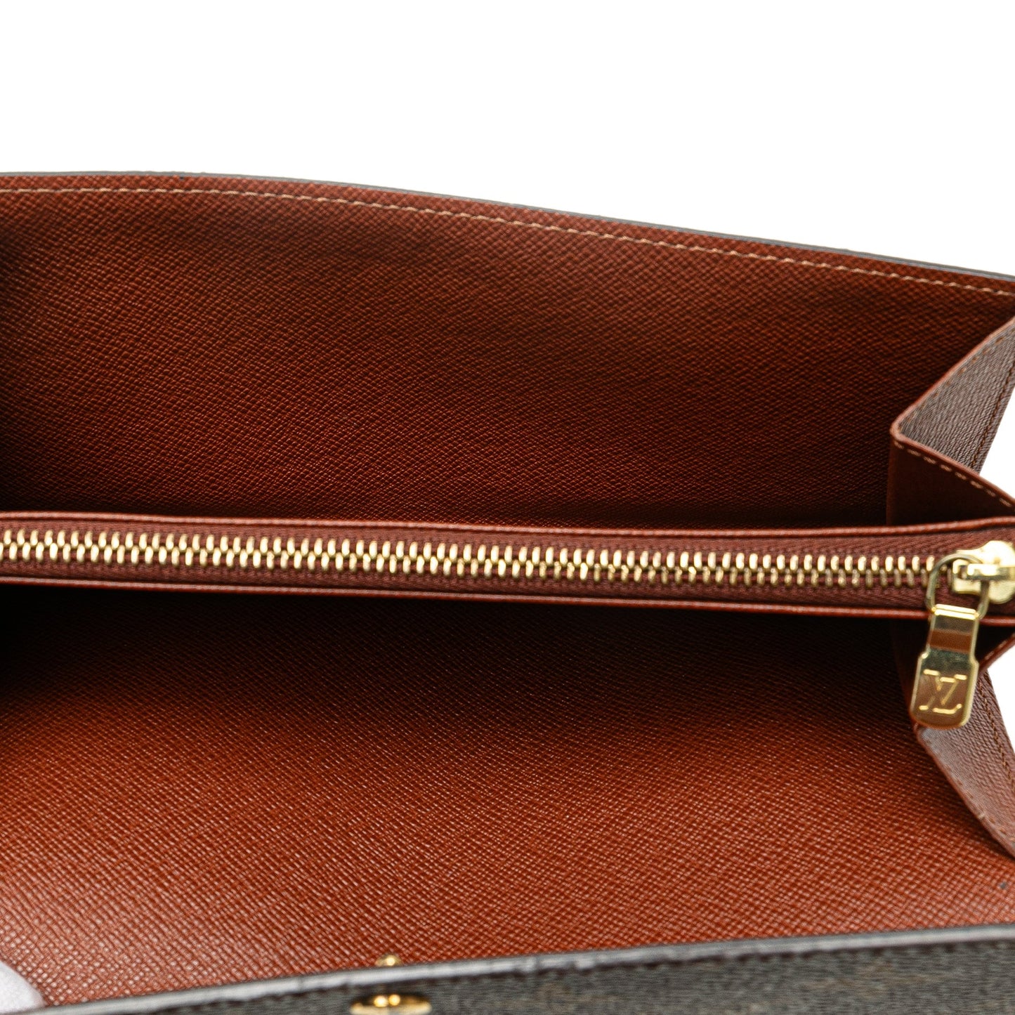 Louis Vuitton Monogram Sarah Long Wallet Brown