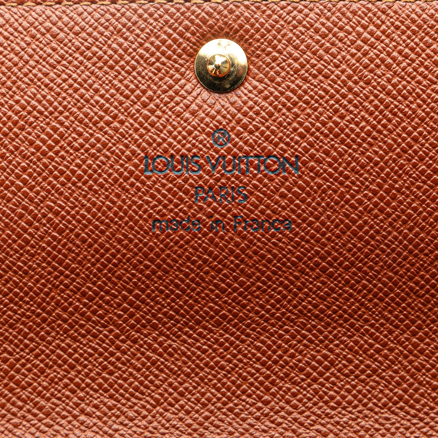 Louis Vuitton Monogram Sarah Long Wallet Brown