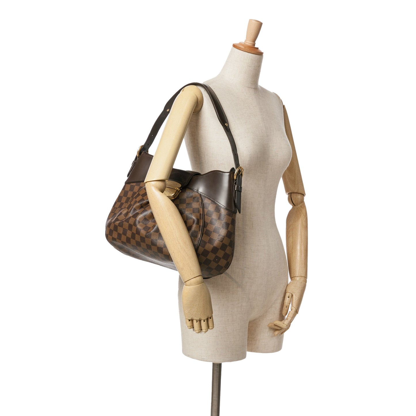 Louis Vuitton Damier Ebene Sistina MM Brown