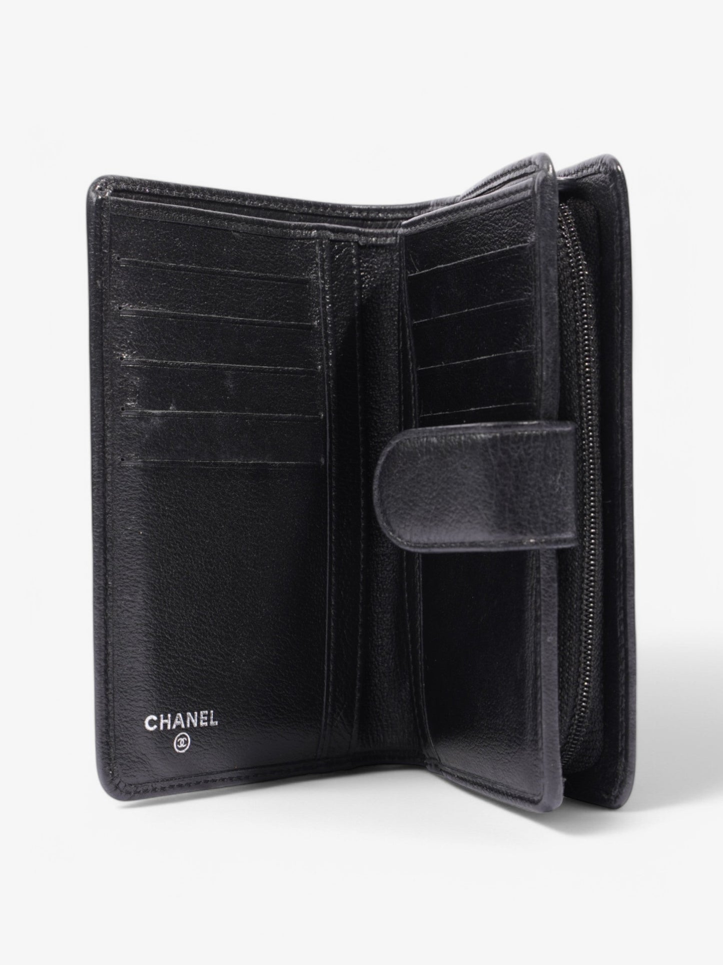Chanel CC Wallet Black Leather
