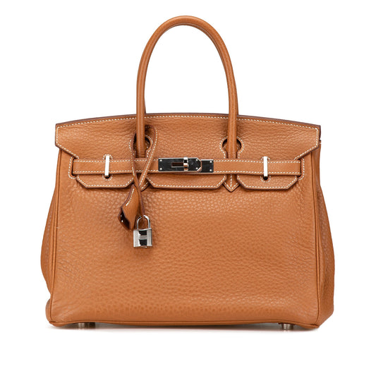 Hermès Clemence Birkin Retourne 30 Brown