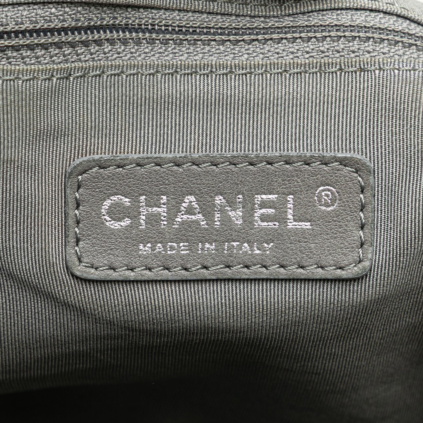 Chanel Paris-Byzance Tweed On Stitch Shoulder Bag Black