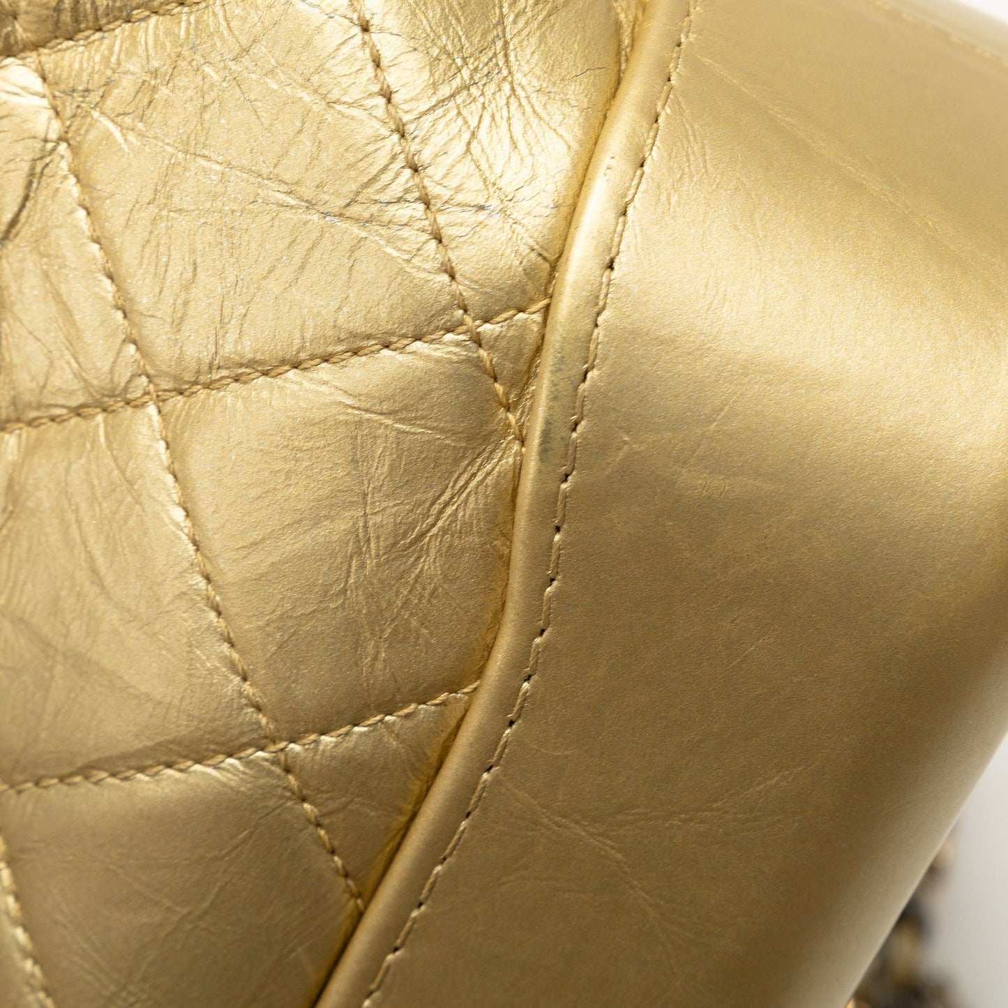 Chanel Small Metallic Lambskin Gabrielle Crossbody Gold