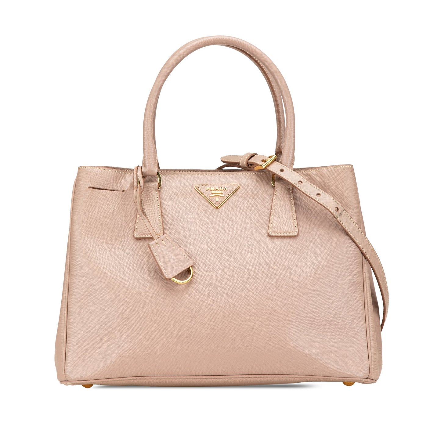 Prada Large Saffiano Lux Galleria Satchel Brown