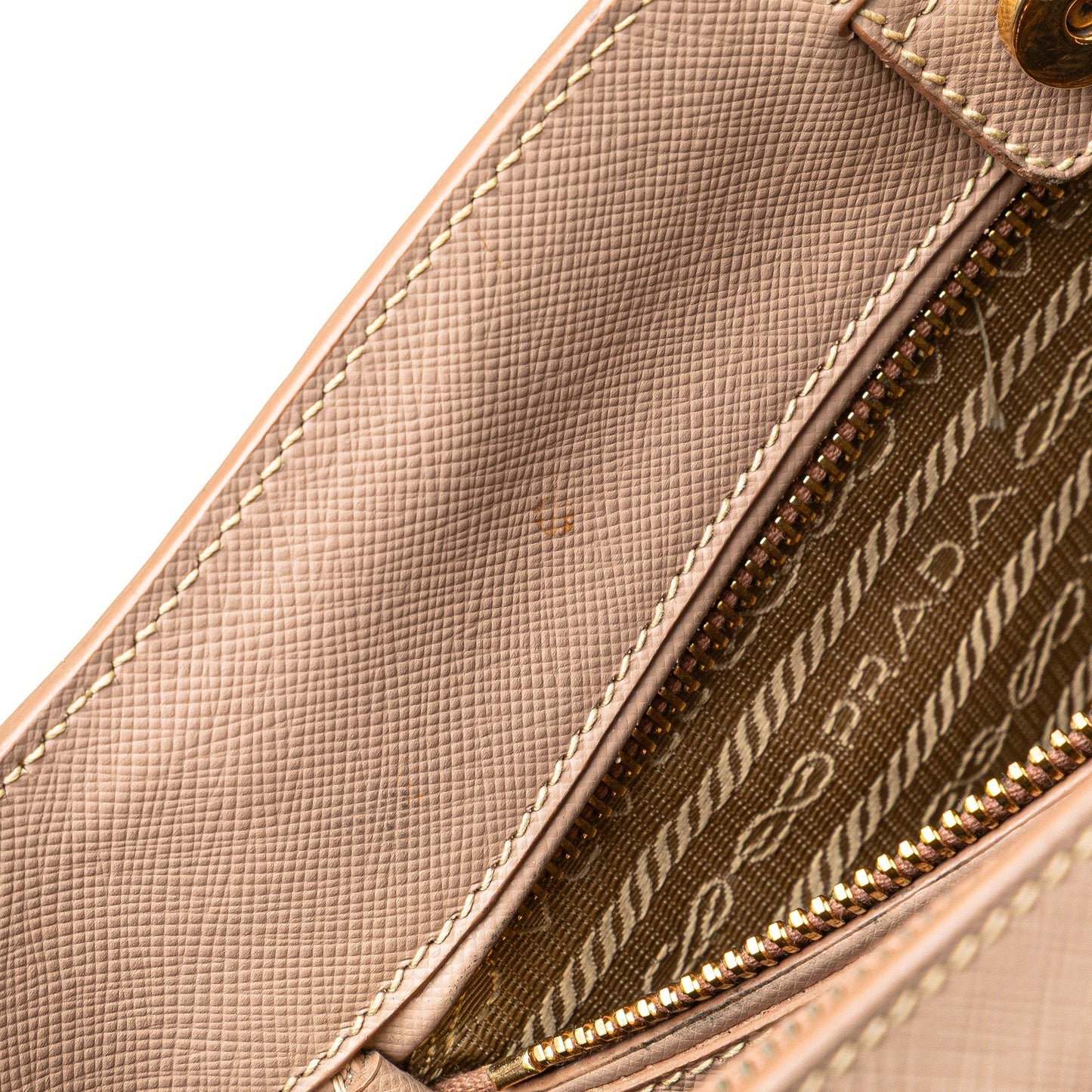 Prada Large Saffiano Lux Galleria Satchel Brown