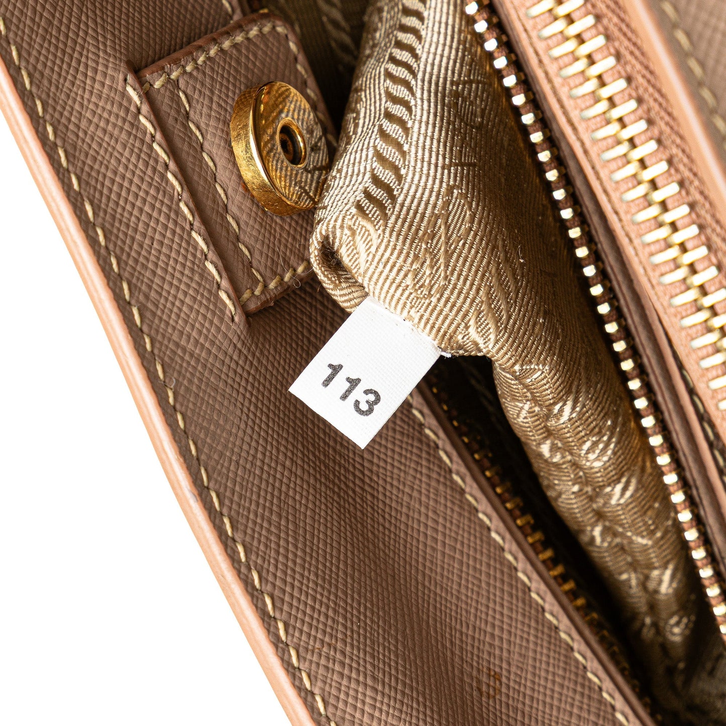 Prada Large Saffiano Lux Galleria Satchel Brown
