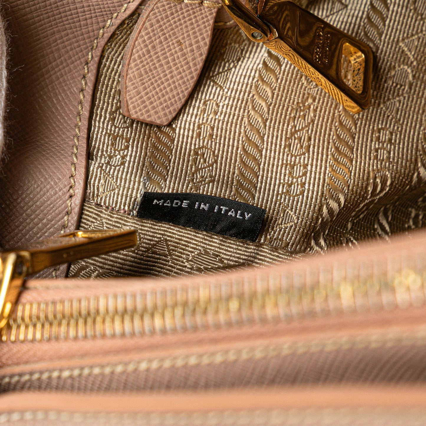 Prada Large Saffiano Lux Galleria Satchel Brown