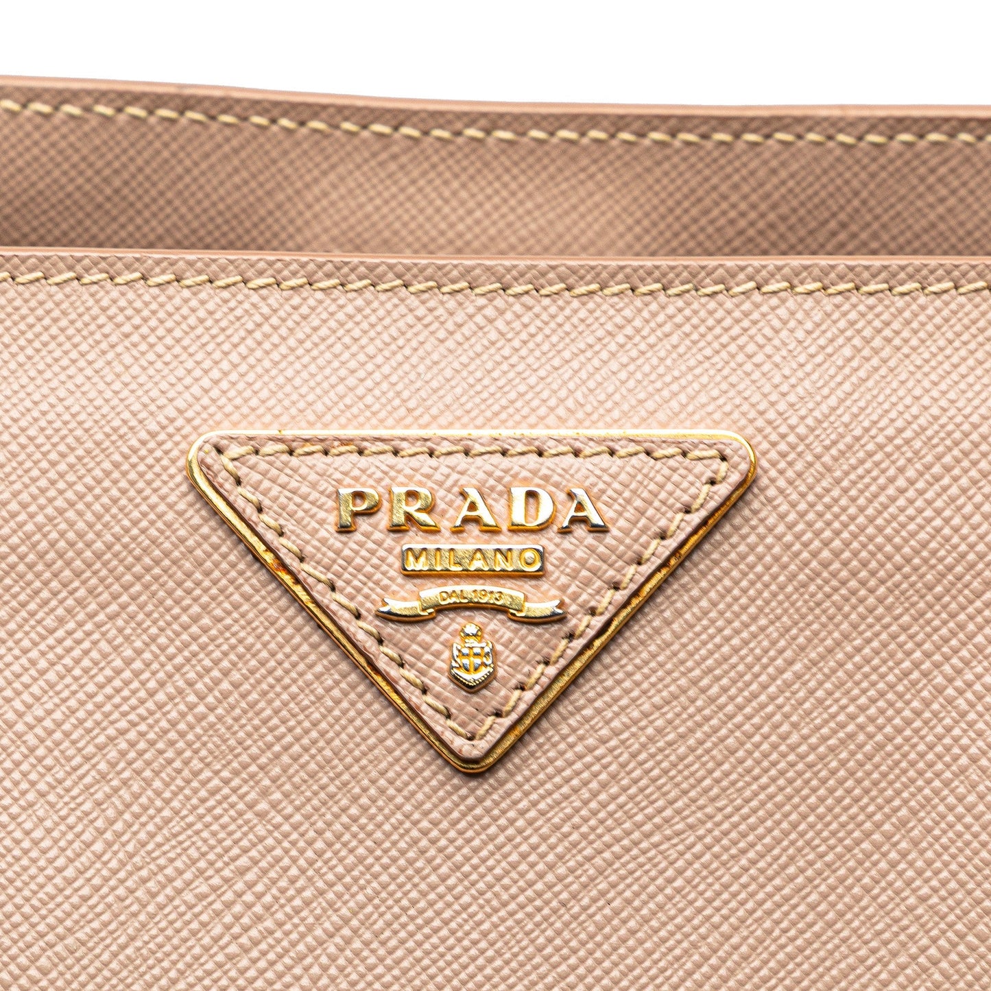 Prada Large Saffiano Lux Galleria Satchel Brown