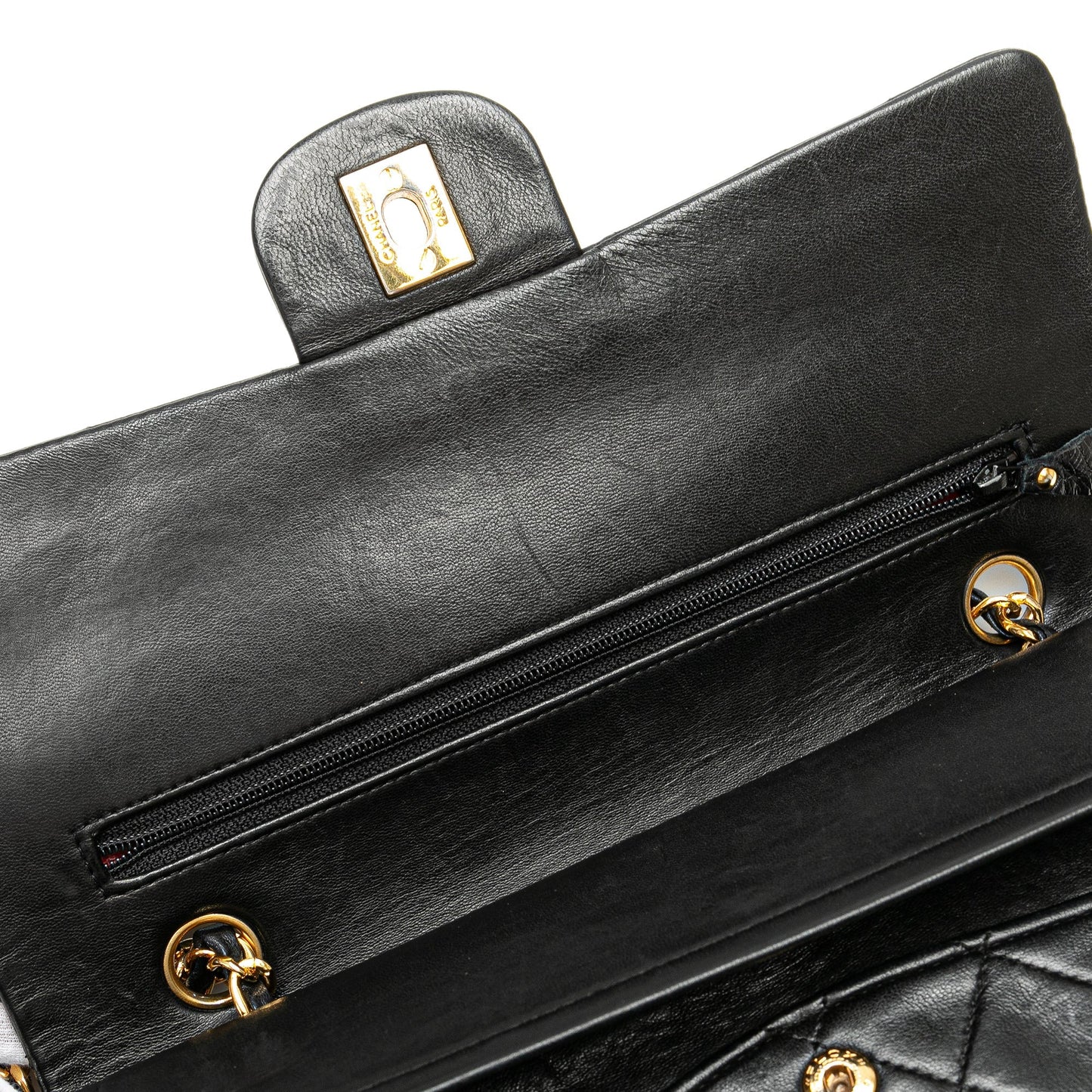Chanel Medium Classic Lambskin Double Flap Black