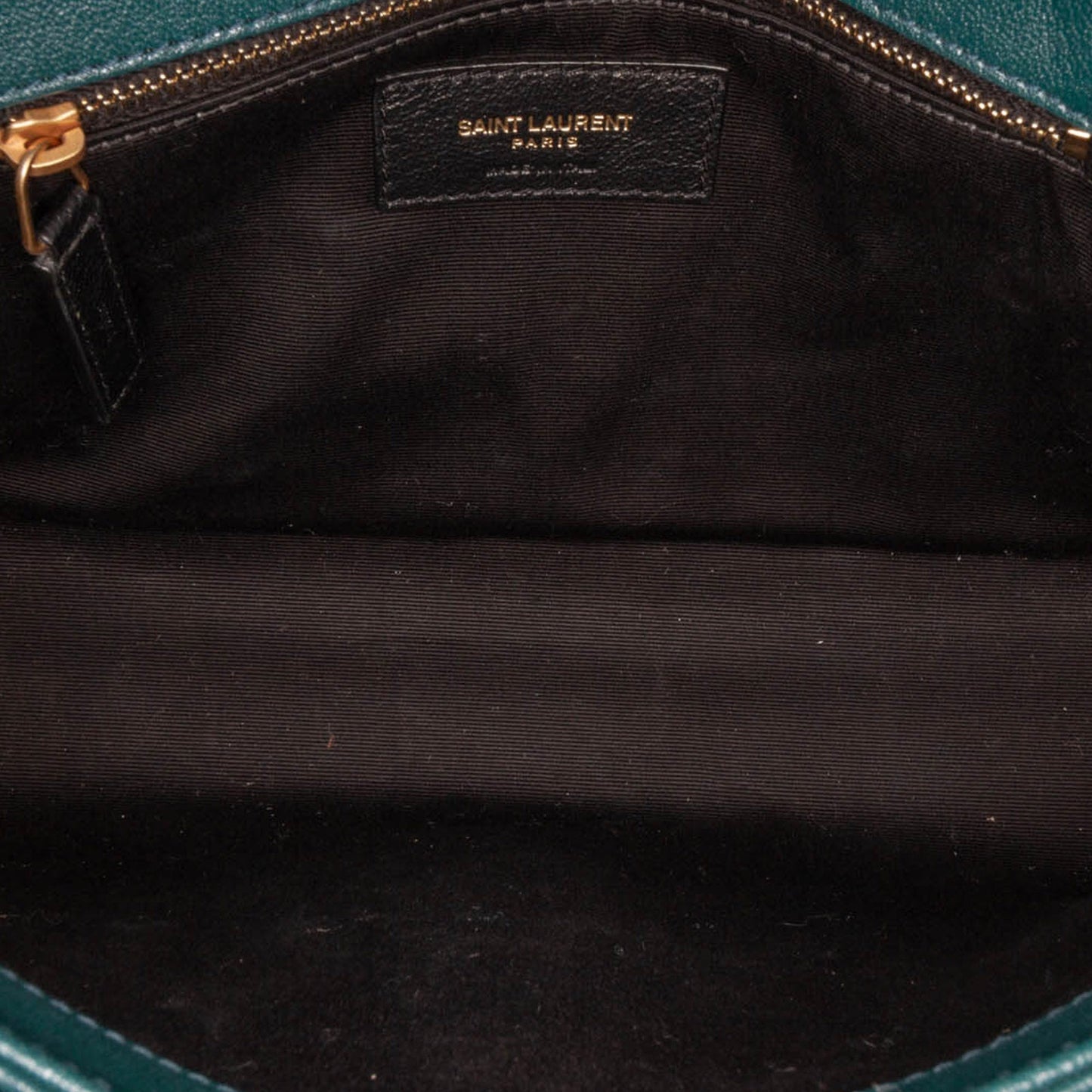 Saint Laurent Small Quilted Lambskin Becky Chain Shoulder Bag Green