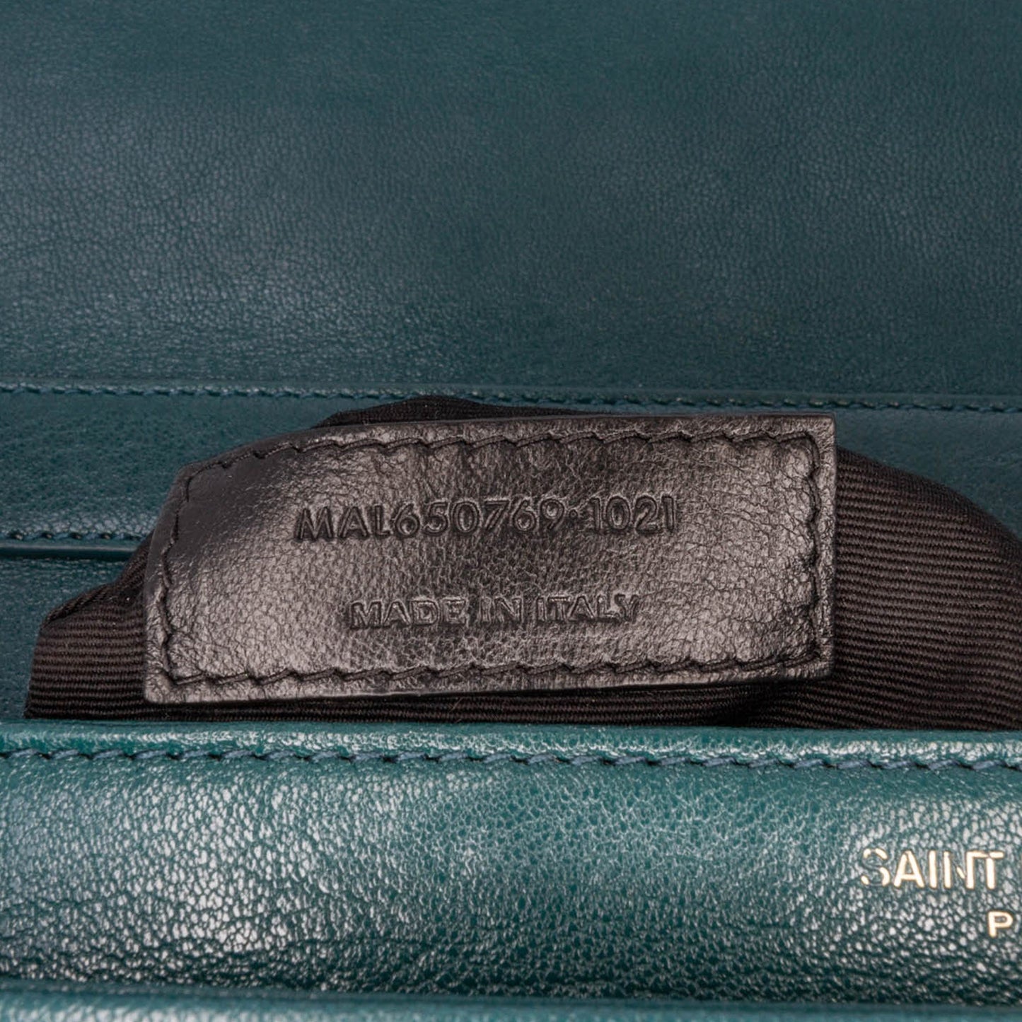 Saint Laurent Small Quilted Lambskin Becky Chain Shoulder Bag Green