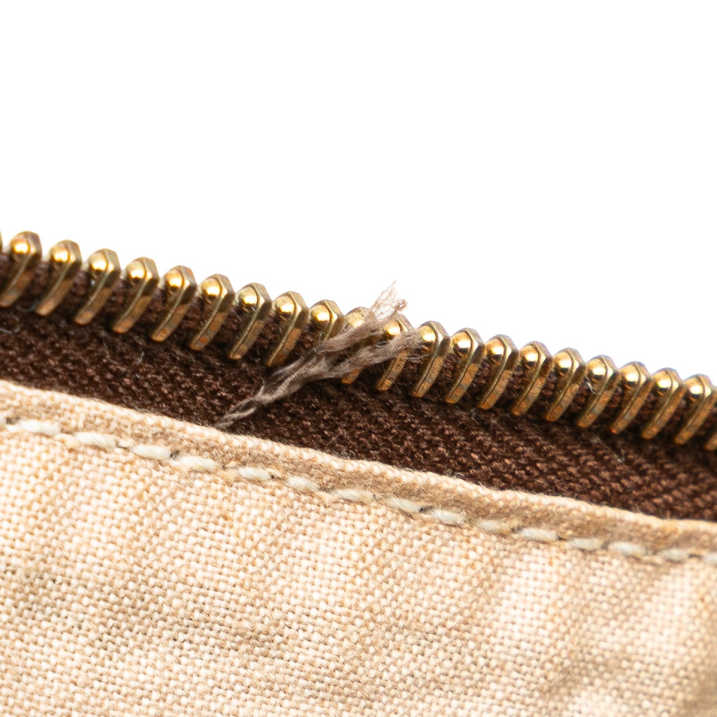 Hermès Toile and Clemence Victoria 43 Brown