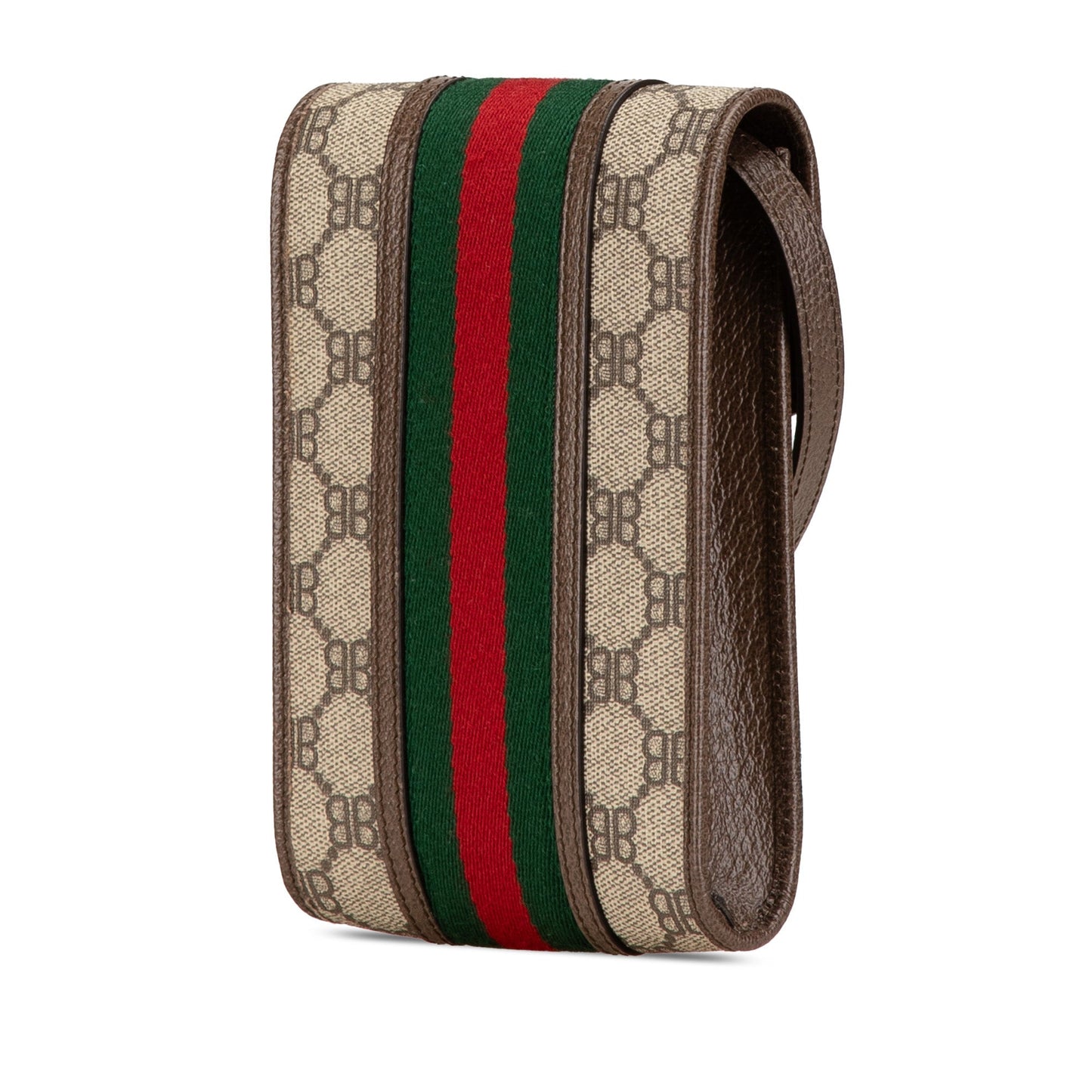Gucci Hacker Project Balenciaga BB Supreme Ophidia Phone Case Crossbody Brown