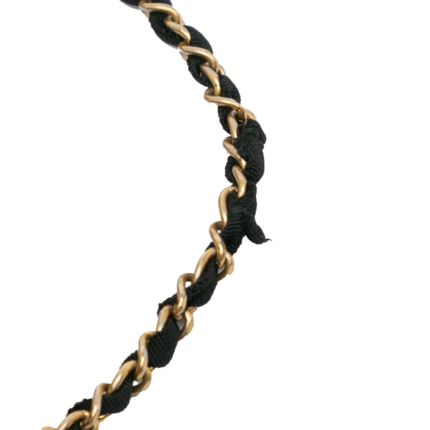 Chanel Quilted Nylon Crystal CC Drawstring Sling Bag Black