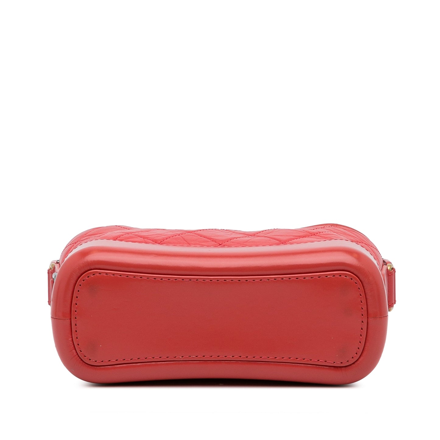 Chanel Small Chevron Lambskin Gabrielle Crossbody Red