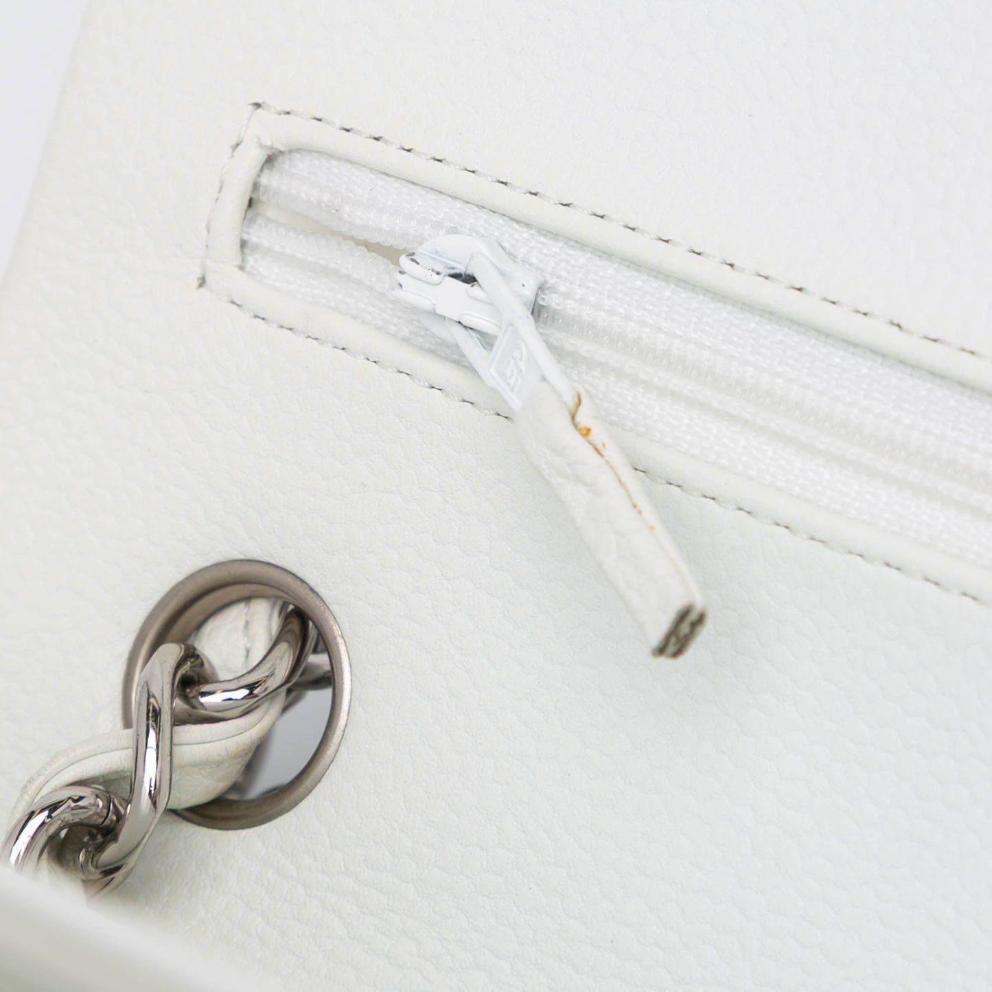 Chanel Jumbo Classic Caviar Double Flap White
