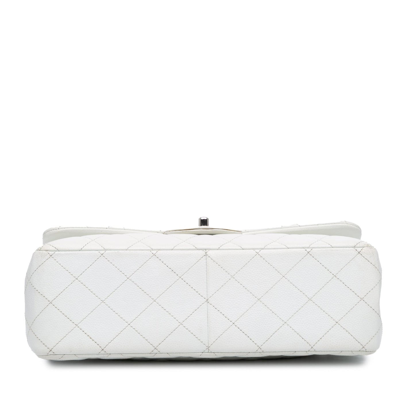 Chanel Jumbo Classic Caviar Double Flap White