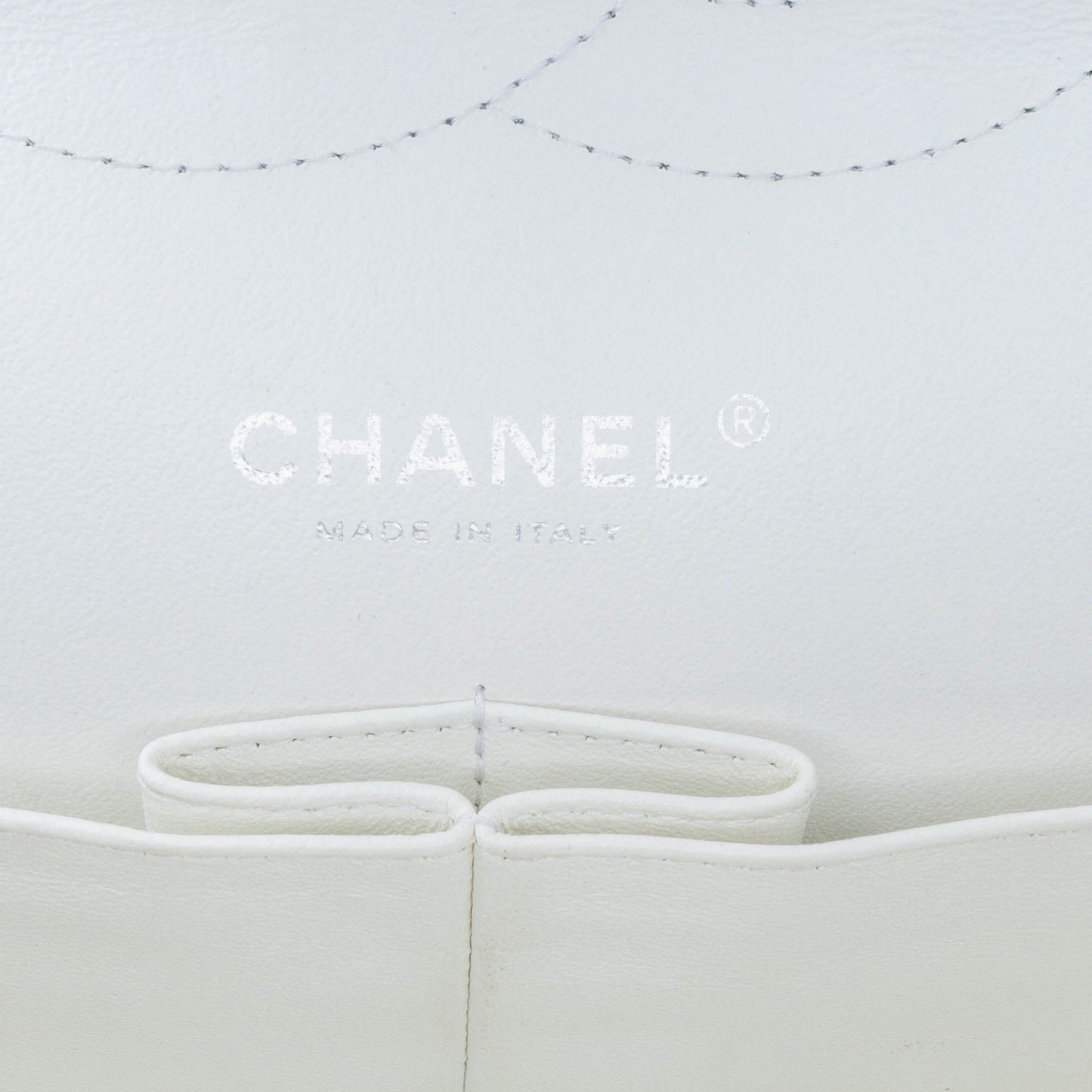 Chanel Jumbo Classic Caviar Double Flap White