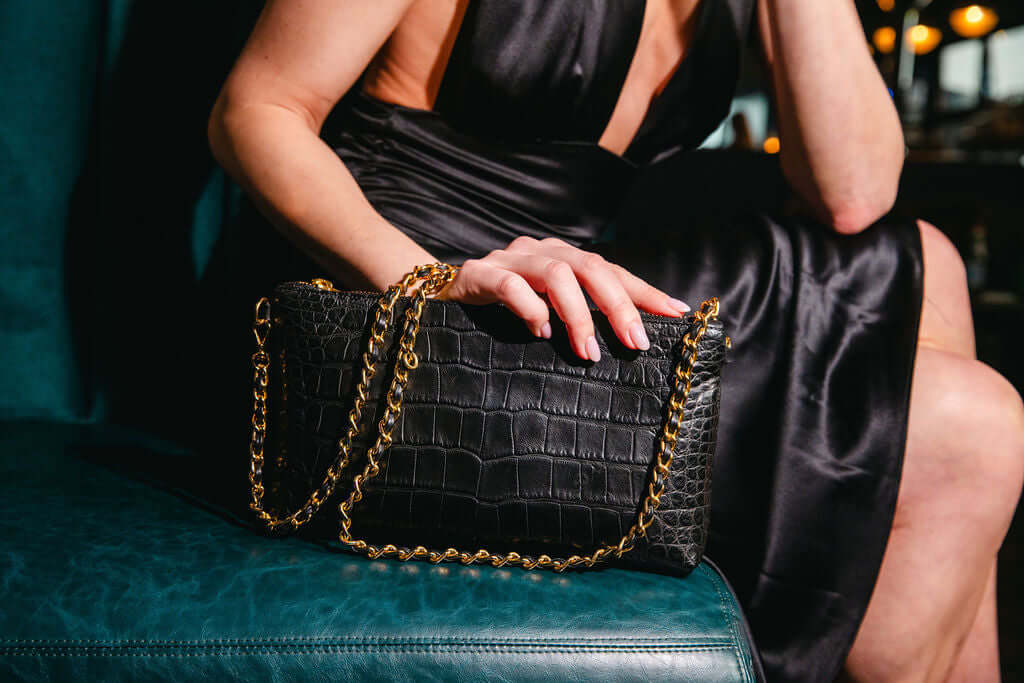 Nolita - Crossbody - Black Luxe Leather - Chain Strap